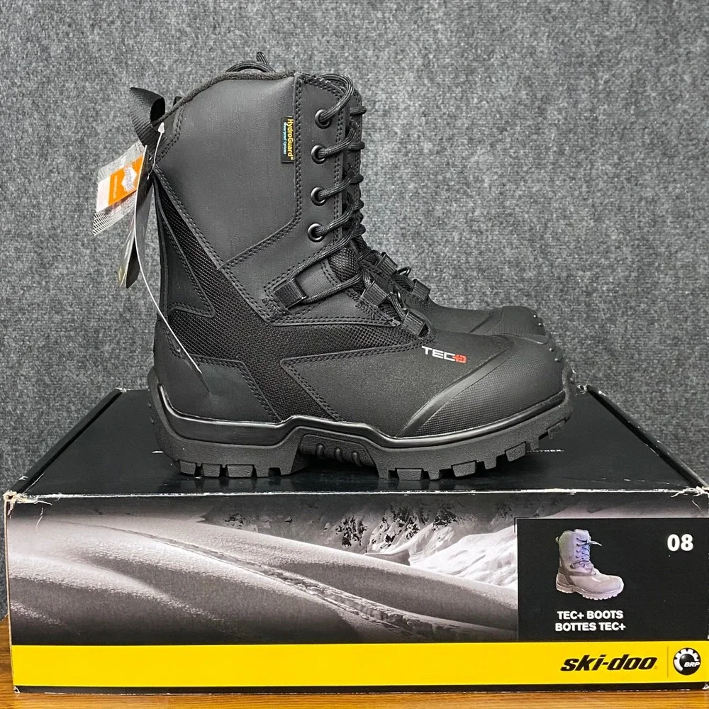 Ski-Doo‎ TEC+ Boots Size 8 EU41 Black Waterproof Primaloft Insulated Unisex NWT